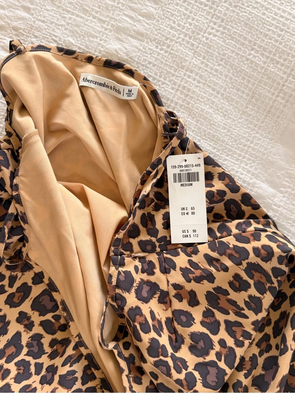 Abercrombie & Fitch Leopard Print Maxi Dress - Brown & Black